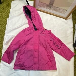 Girls Carters size 4T pink unicorn zip up jacket